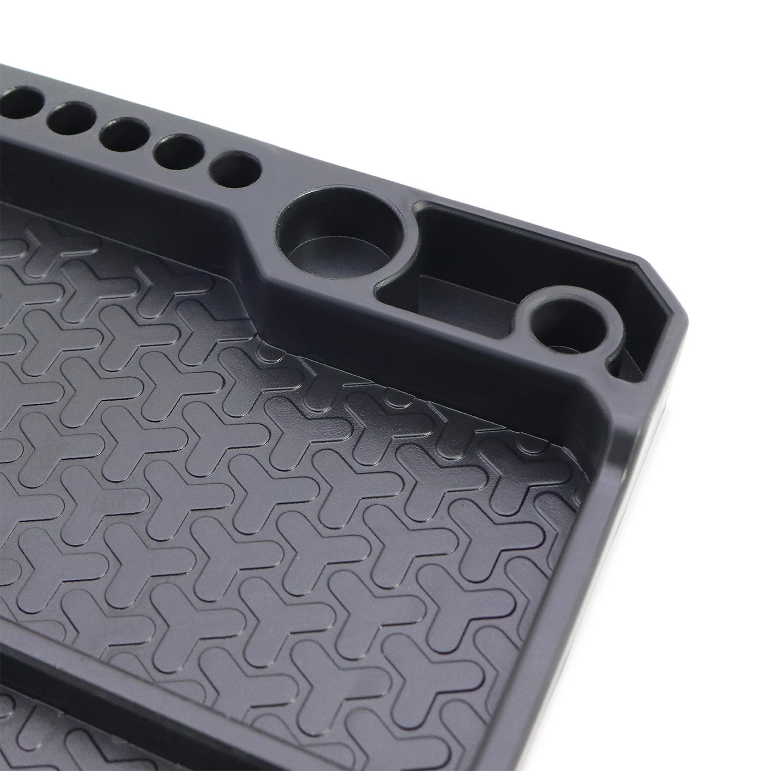 シリコンパーツトレイ ツールスタンド付き (155*155mm) 磁気シート3枚付き 1/18 1/24 1/10 RCカーボート飛行機モデル用