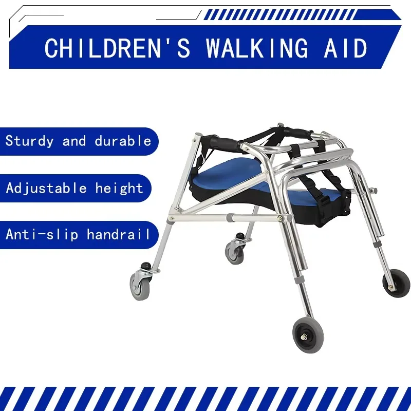 Wheel standing frame for lower limb training of children's walkers