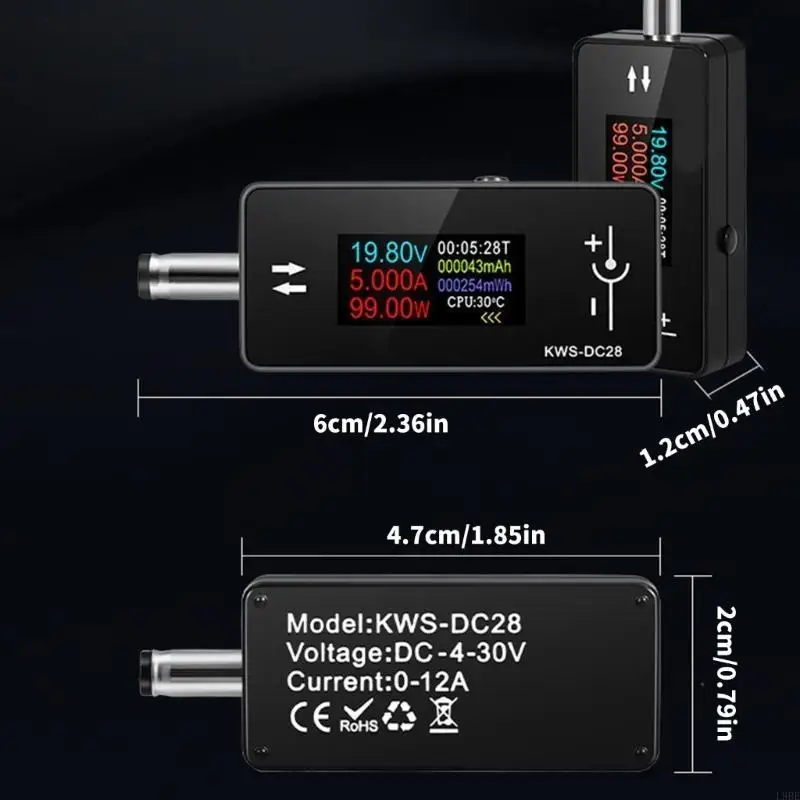 

L9be напряжение Ammeter 0.96Inch Display DC5.5x2,5 Интерфейс -тестер Power Meter