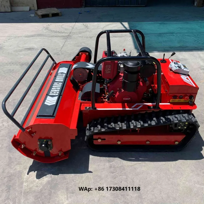 Industrial Grade Zero Turn Cordless  Flail Mower 800mm 1000mm 1200mm Remote Control Mower Hot Sale Wholesale Price