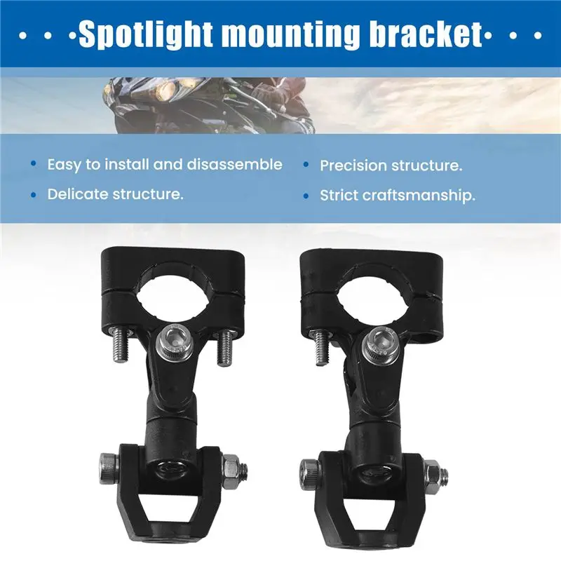 AU16-Motorcycle Spotlight Fixing Bracket Fog Lamp Mounting Bracket LED Auxiliary Lamp Bracket For BMW- R1200GS F800GS/F650FS