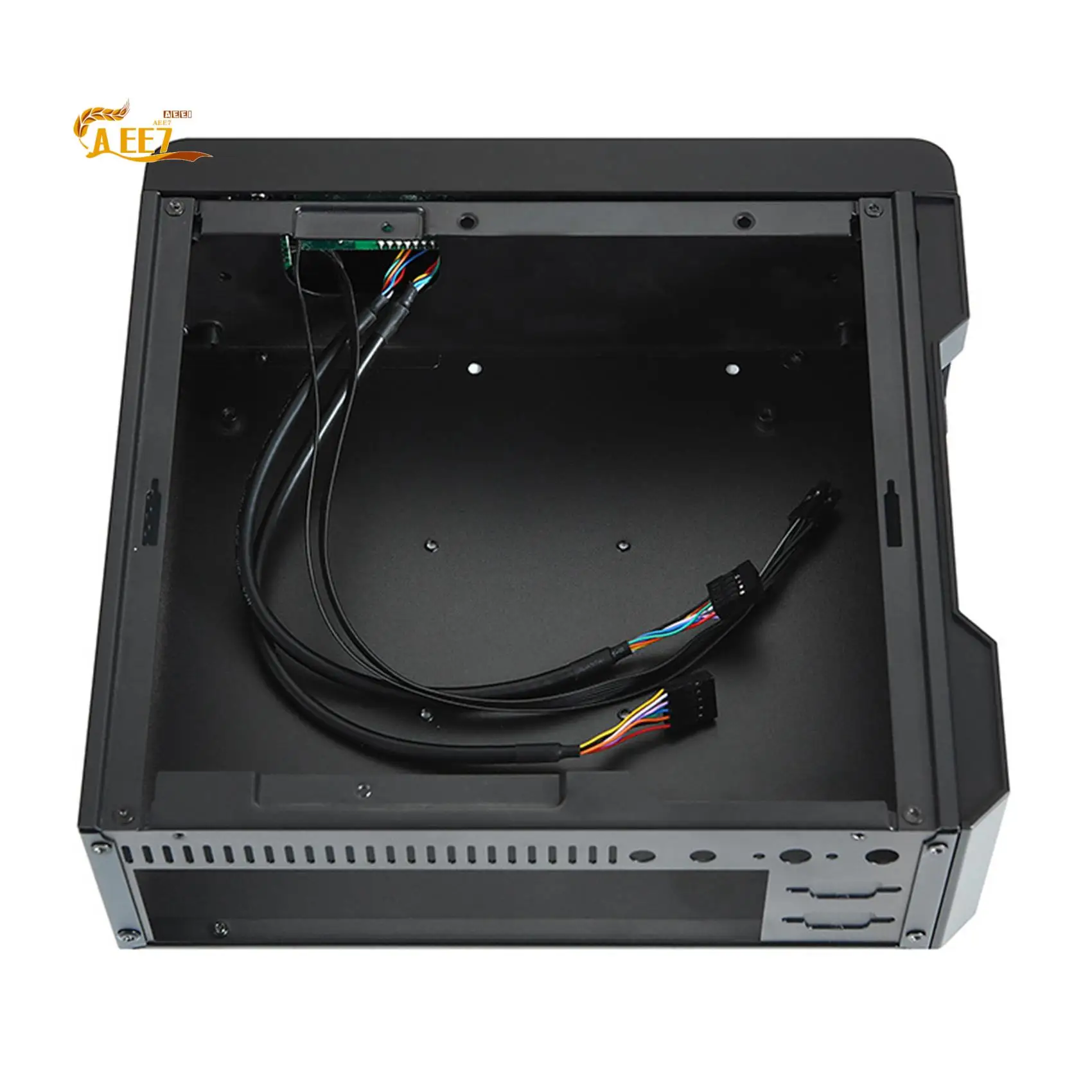 AEE7-MX02 Mini ITX Computer Case HTPC Host Chassis USB2.0 ITX Enclosure Industrial Control Chassis For Office Business