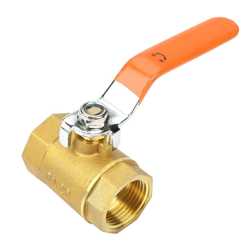 Wide Application Thread Ball Valve DN20 Shut-off Industrial Ball Valve for Water Gas Workshop Hardware Workshop Accessories Oil