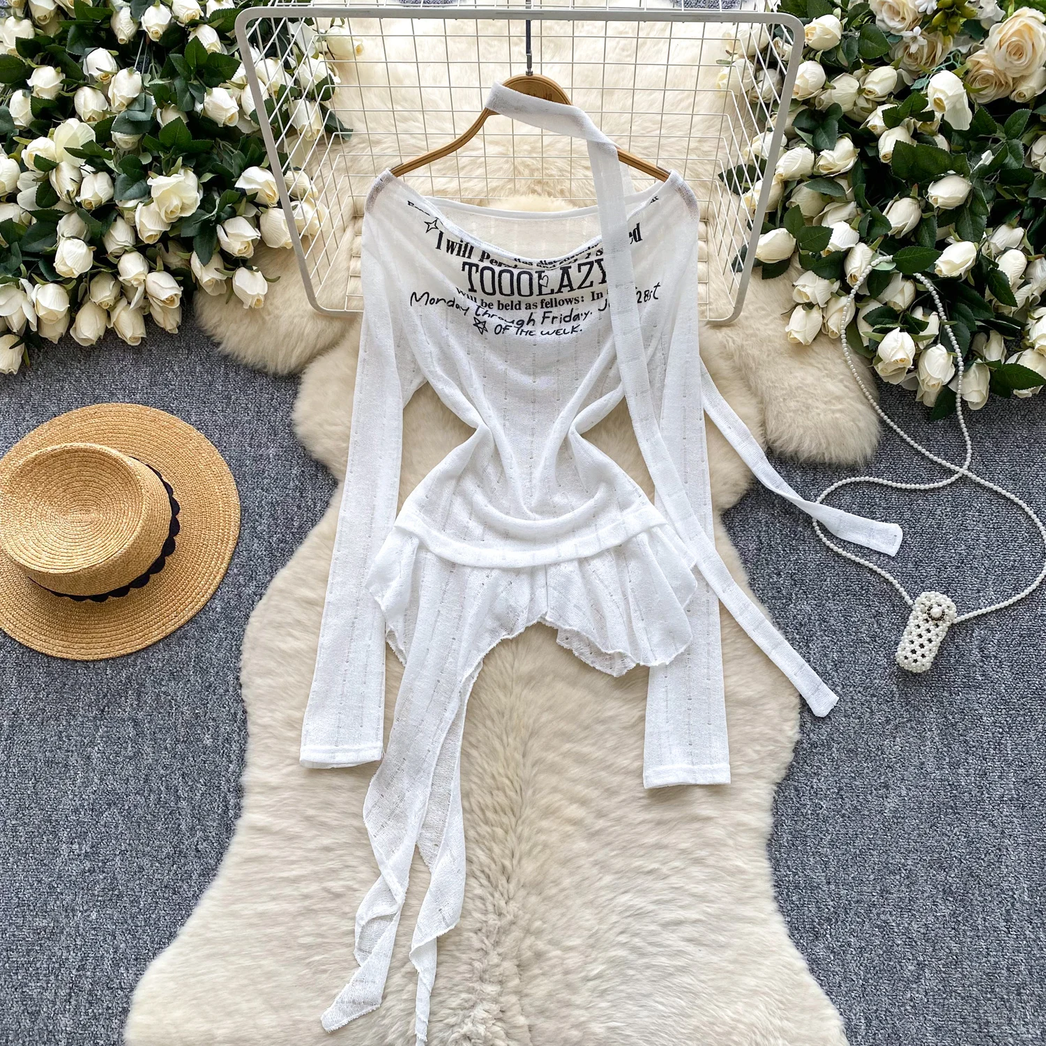 

Женские топы с лентами и принтом Wasteland в стиле пустыни, рубашки с женским распашным воротником, милые шикарные футболки для ночного клуба, асимметричные модные топы