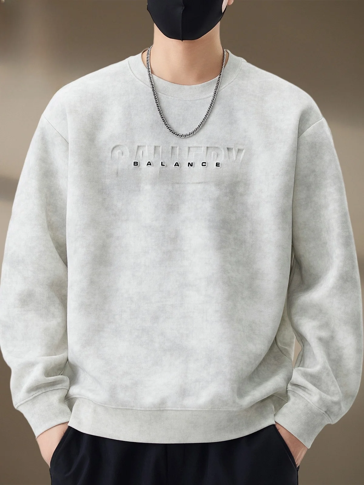 

Мужской свитшот American Style с круглым вырезом, весна-осень, новый, свободный крой, повседневный, с длинным рукавом, молодежный, модный, из хлопка и полиэстера.