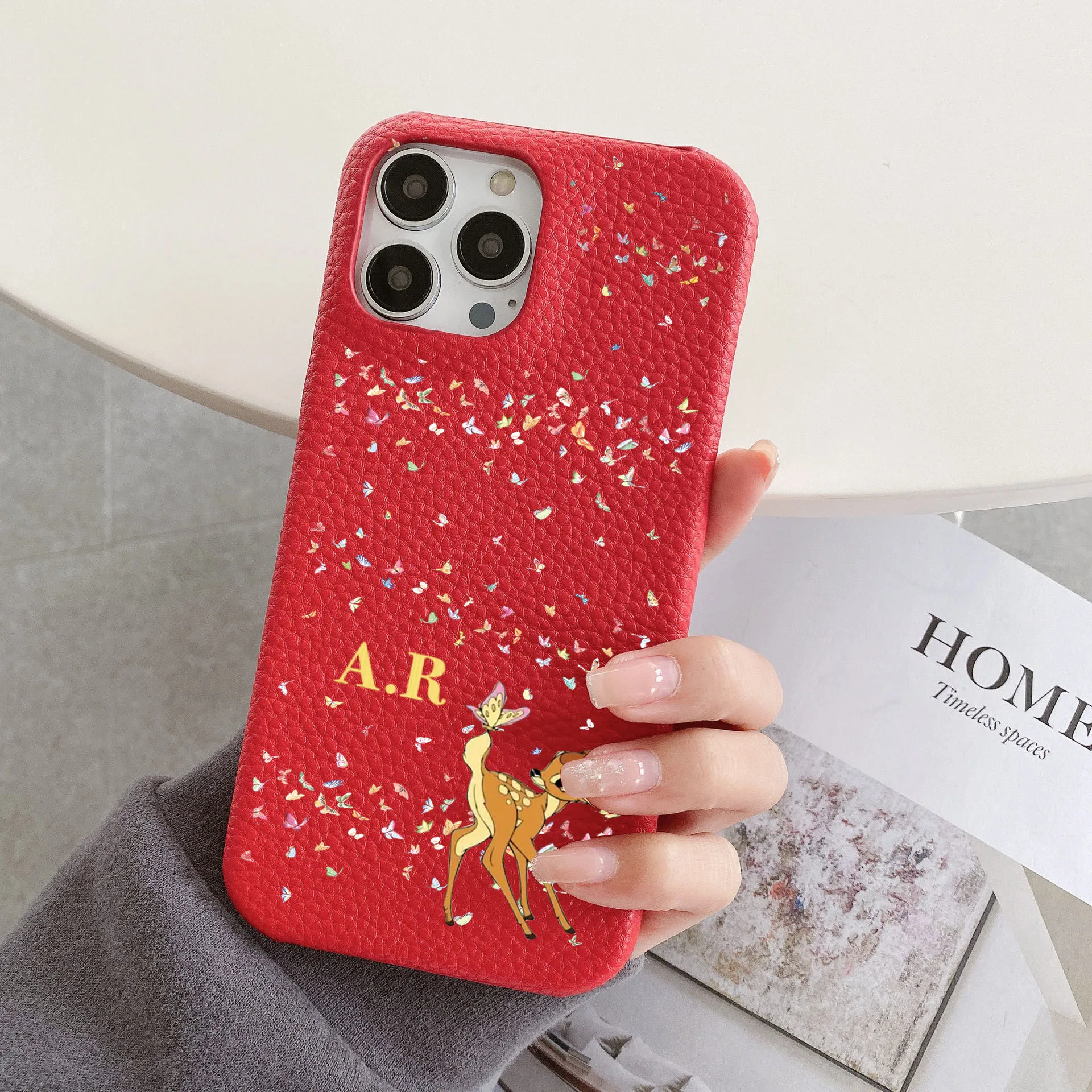 

Personalised Customized Name Leather Case For iPhone 16 14 13 12 11 Pro Max Initials Letters kafr saya Cover 13 14 15 Pro Max