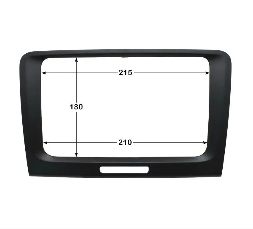 Black 220 X 130 210mm 2 Din Car DVD Radio Fitting Dash Panel Fascia Frame for 2009-2014 Skoda Superb