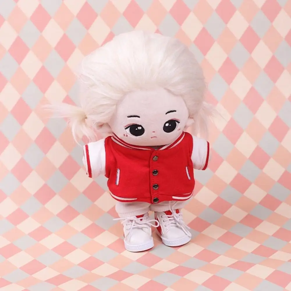 Jaqueta de beisebol da moda de alta qualidade 9 cores casaul usar boneca animais roupas acessórios 20cm algodão bonecas/1/12 bonecas bjd