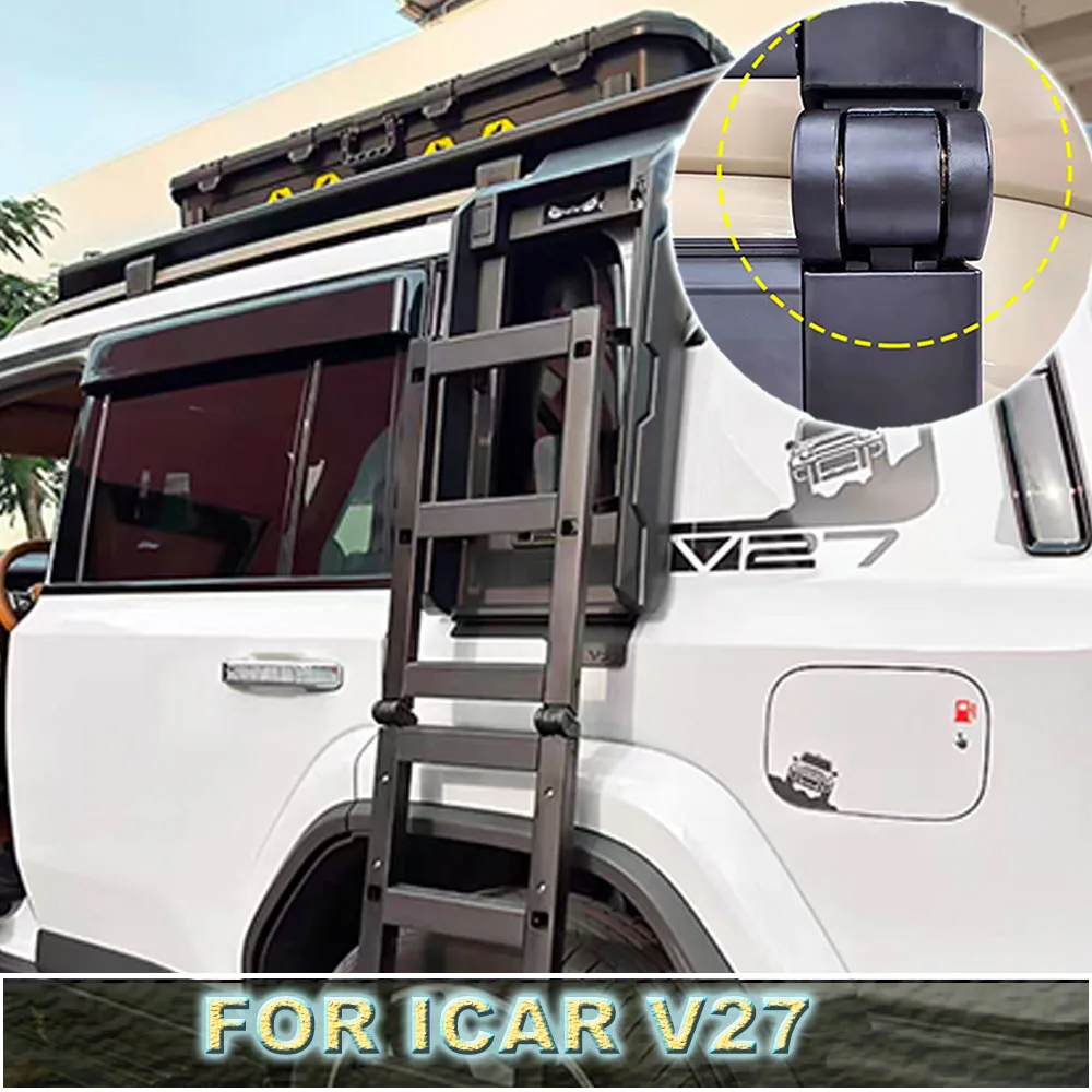 Folding Magnetic Side Climbing Ladder Heavy Duty Roof Step Ladder Fit CHERY iCAR V27 2026-2027