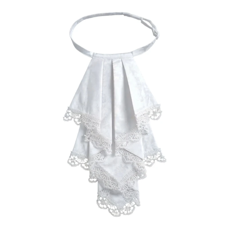 DXAE Detachable Jabot Collar for Women False Collar for Summer Outfit With Lace Front