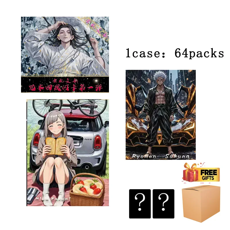 

Флэш-карты Jujutsu Kaisen, 64 дизайна, A6, 105x148 мм, ограниченная серия, коллекционные аниме, набор Holo Premium