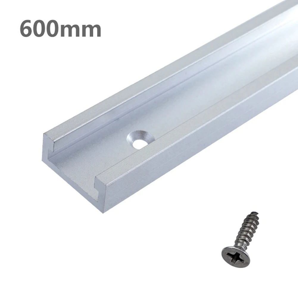 Handy Silver Aluminium Alloy T Track, Compatível com banco de madeira, Braçadeira de ação rápida, 30 Tipo, 300mm Comprimento