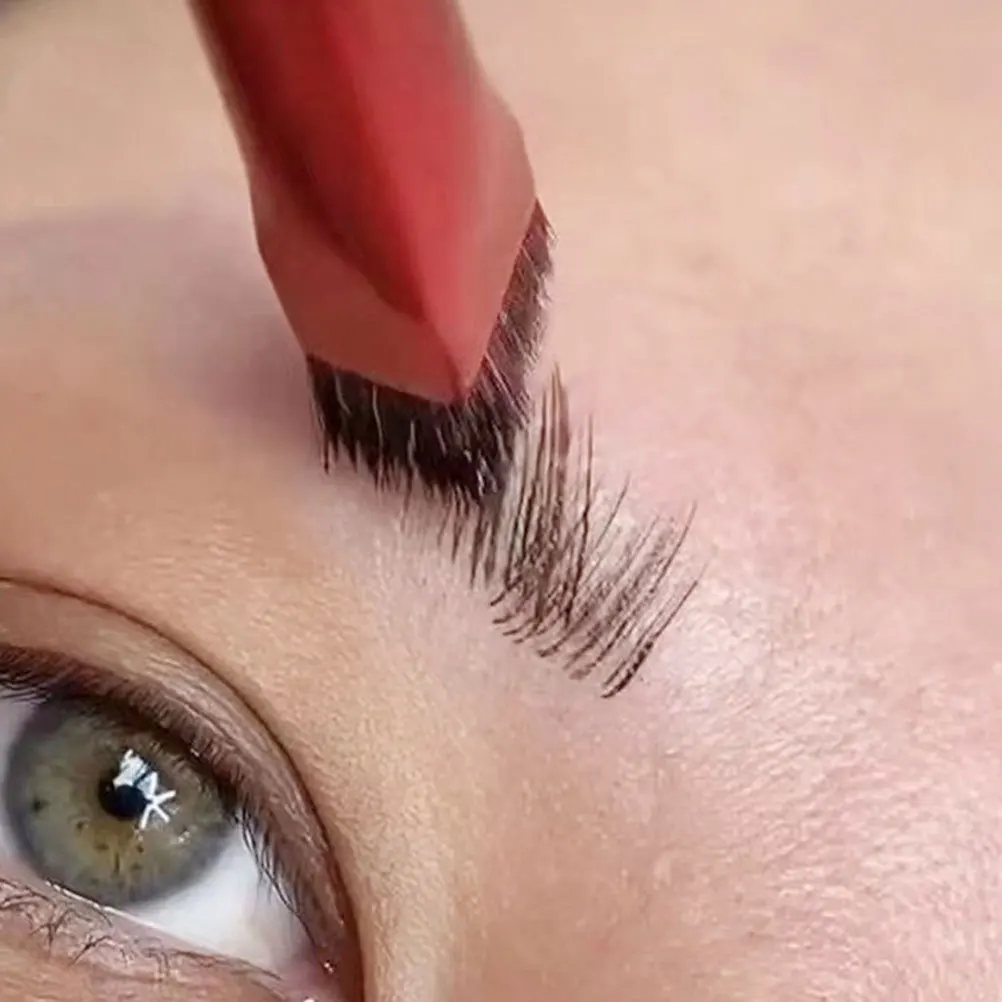 2 قطعة فرشاة الحاجب بزاوية ماكياج فرش للنساء الفتيات الحاجب عينيه مزج فرشاة كحل أدوات الحاجب #6