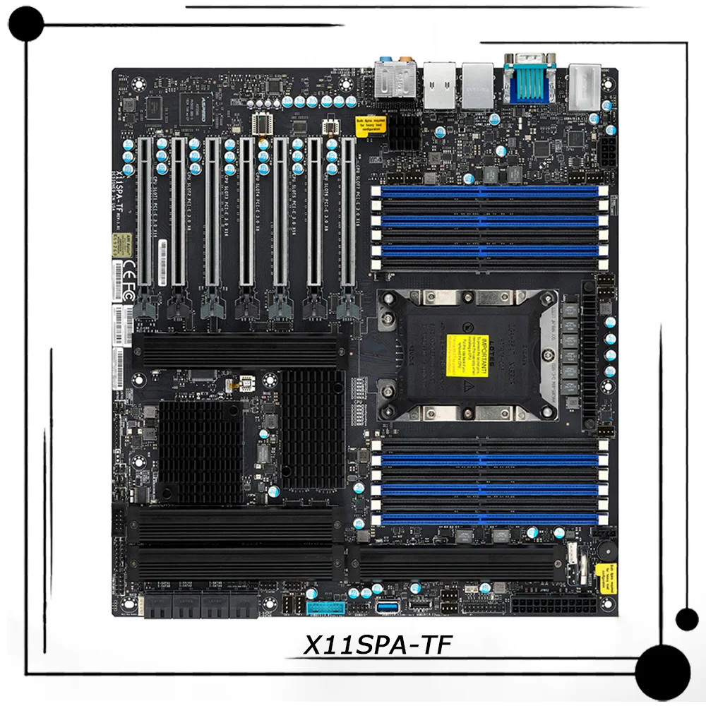 

X11SPA-TF для рабочей станции Supermicro Материнская плата E-ATX Intel C621 LGA-3647 DDR4 Поддержка Intel Xeon 2-го поколения Идеально протестирована