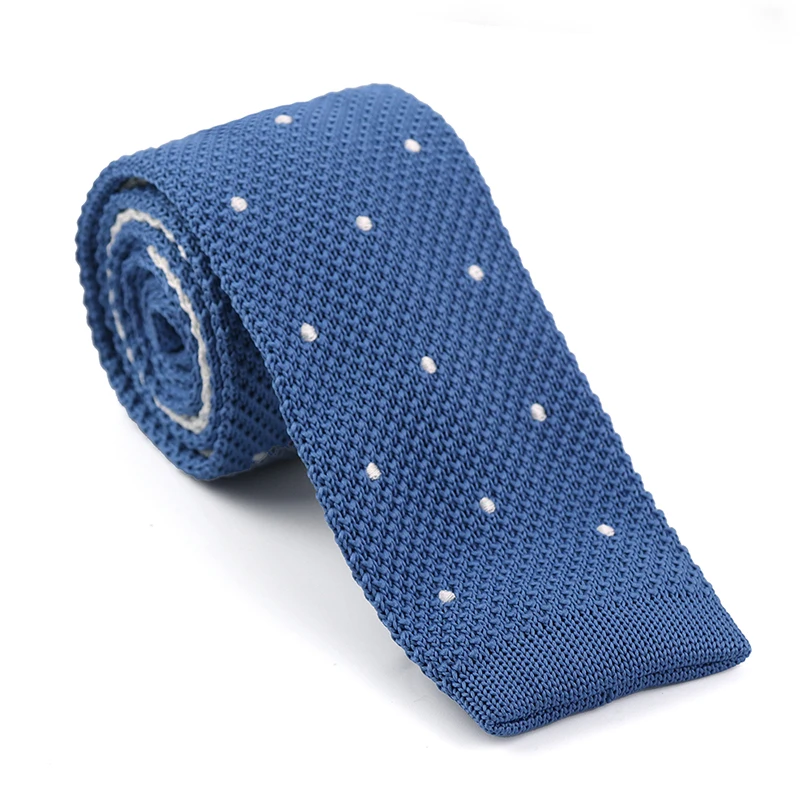 Tailor Smith Fashion Male Slim Stripe Designer 100%Polyester Knitted Neck Ties Cravate Narrow Skinny Polyester ties for men gift