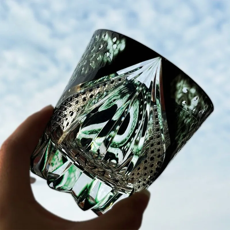 Crystal glass wine glass, advanced handmade personality, gift cup for the Year of the Snake