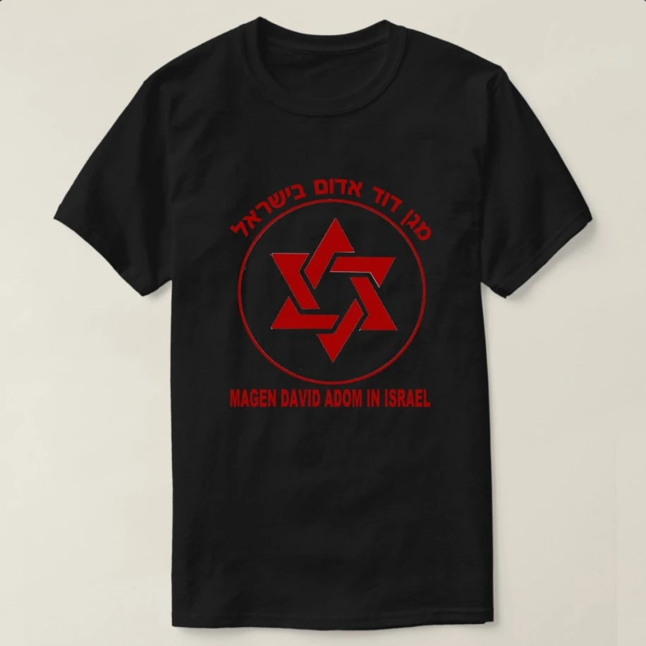 Magen David Adom in Israel T-Shirt 100% Cotton O-Neck Short Sleeve Summer Casual Mens T-shirt Size S-3XL