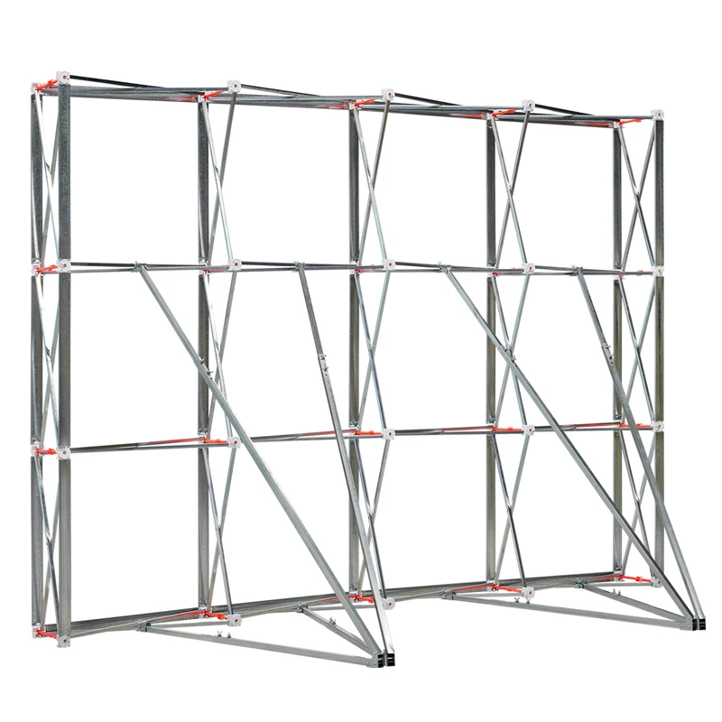 Windproof dragnet display rack folding poster rack activity signature wall stage telescopic background rack