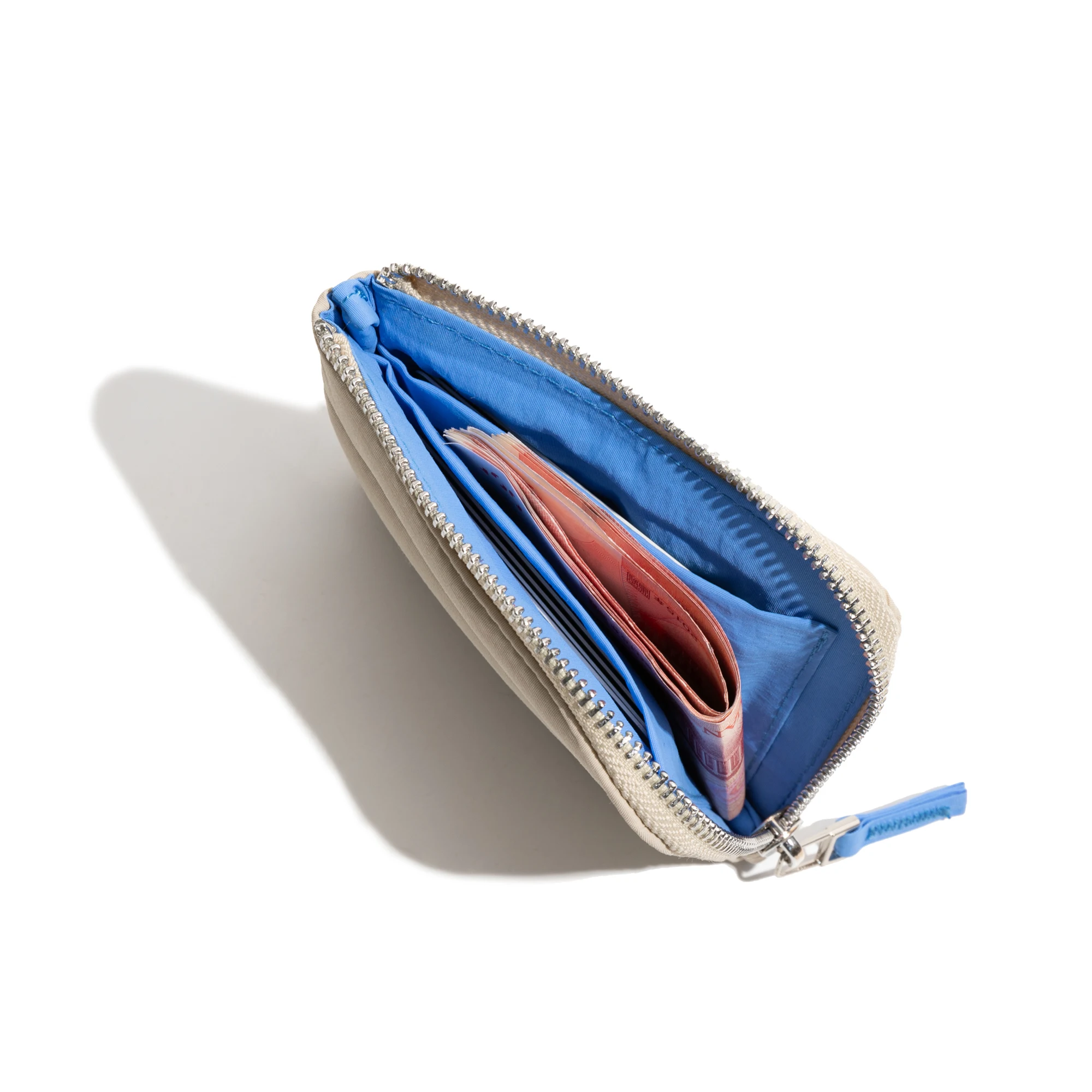 MABULA Small Zero Wallet Portable Multi-Card Credit Card Holder Zipper Wallet with Coin Purse Storage Bags Coin Clutches