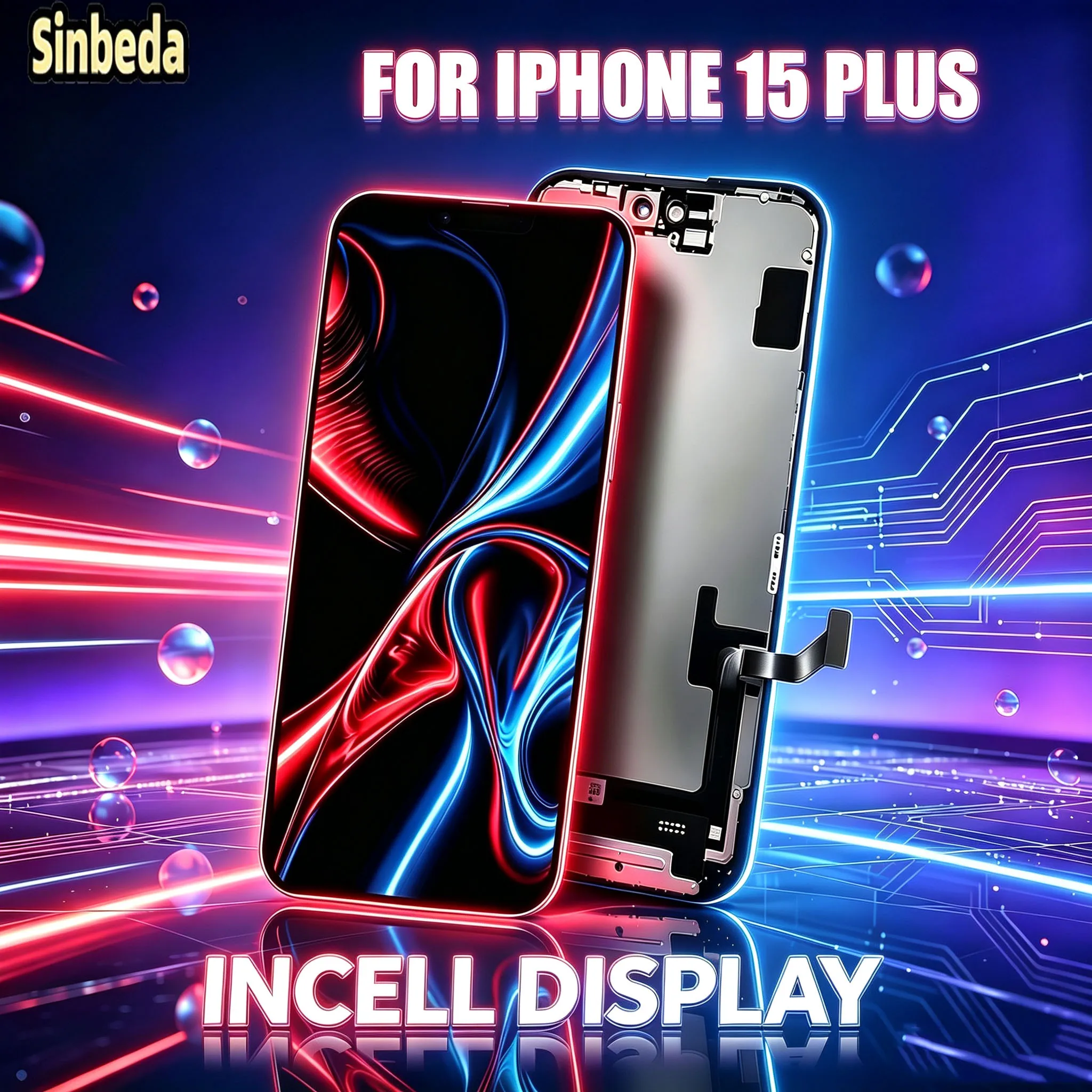 Incell Display For Iphone 15 Plus 15plus Zero Dead Pixel Screen Full Tested Screen Assembly LCD Replacement A2847 A3093 A3094