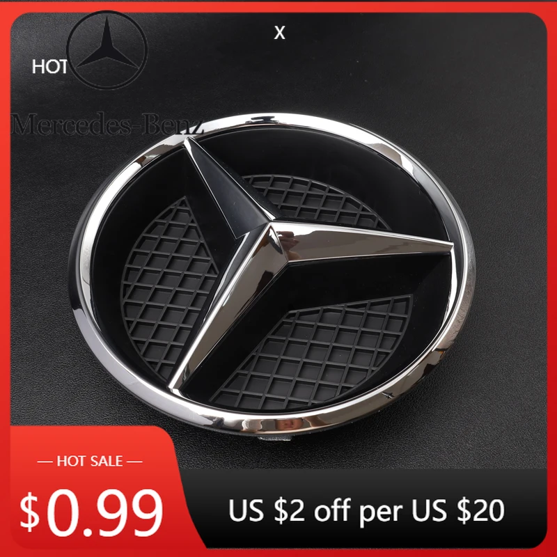 

Автомобильная наклейка для Mercedes Benz W213 E-Class 2016-2020, украшение с черной рамкой и серебряной рамкой, автомобильная передняя эмблема со звездой на гриле, журнал