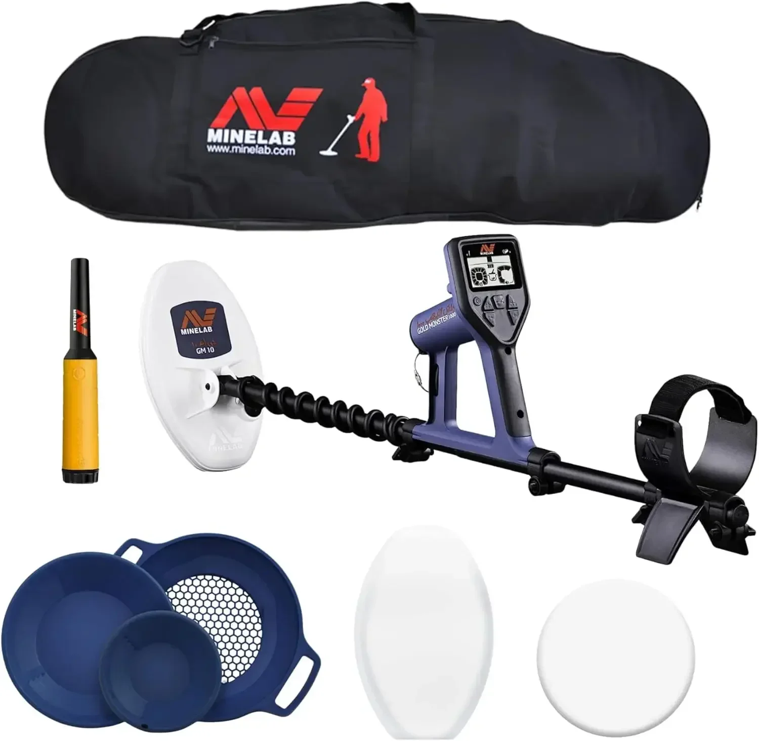 NUOVISSIMO metal detector Minelab Gold Monster 1000 - Dispositivo per il rilevamento dell'oro ad alte prestazioni con sensibilità avanzata, leggero