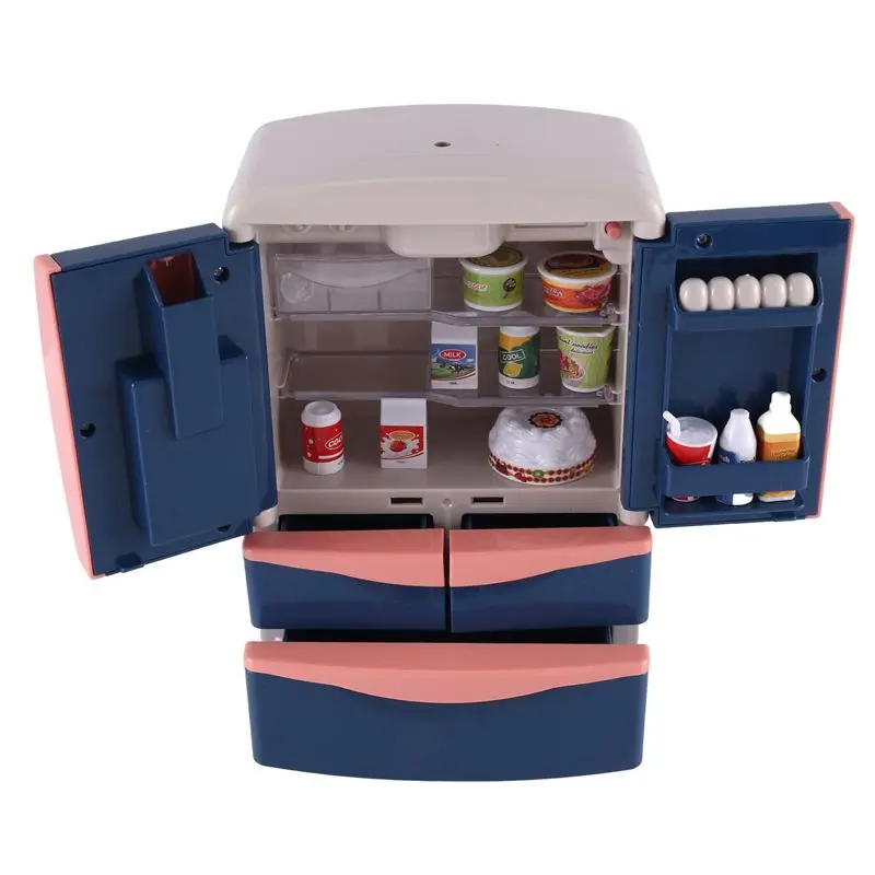 A71Z Yh218-2Ce 家庭用シミュレーション冷蔵庫 子供用小型家電 男の子と女の子向けセット 音楽とライト付き