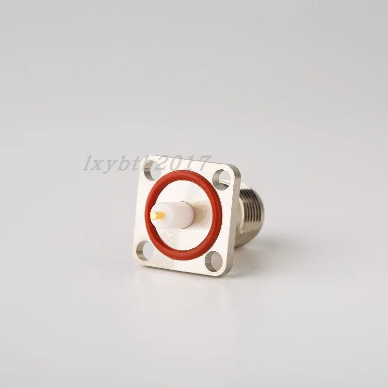 

TNC-KFD-6.5-2 four-hole flange medium through the wall fixed microstrip welding straight female base 12.7 * 12.7 hole spacing