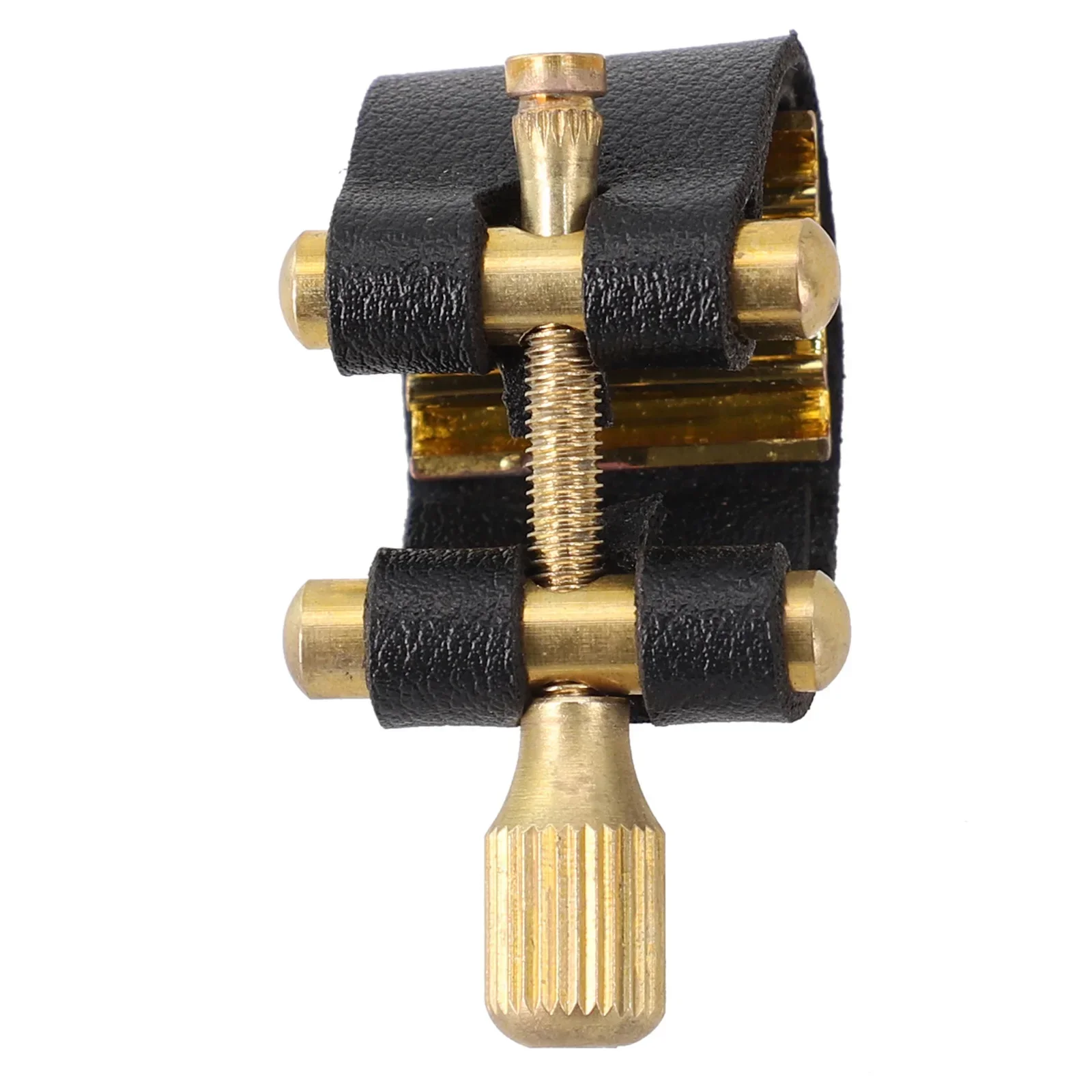 

Mouthpiece Ligature Soprano Sax Mouthpiece PU Leather Saxophone Accessories Black Fastener Clip For Soprano Sax