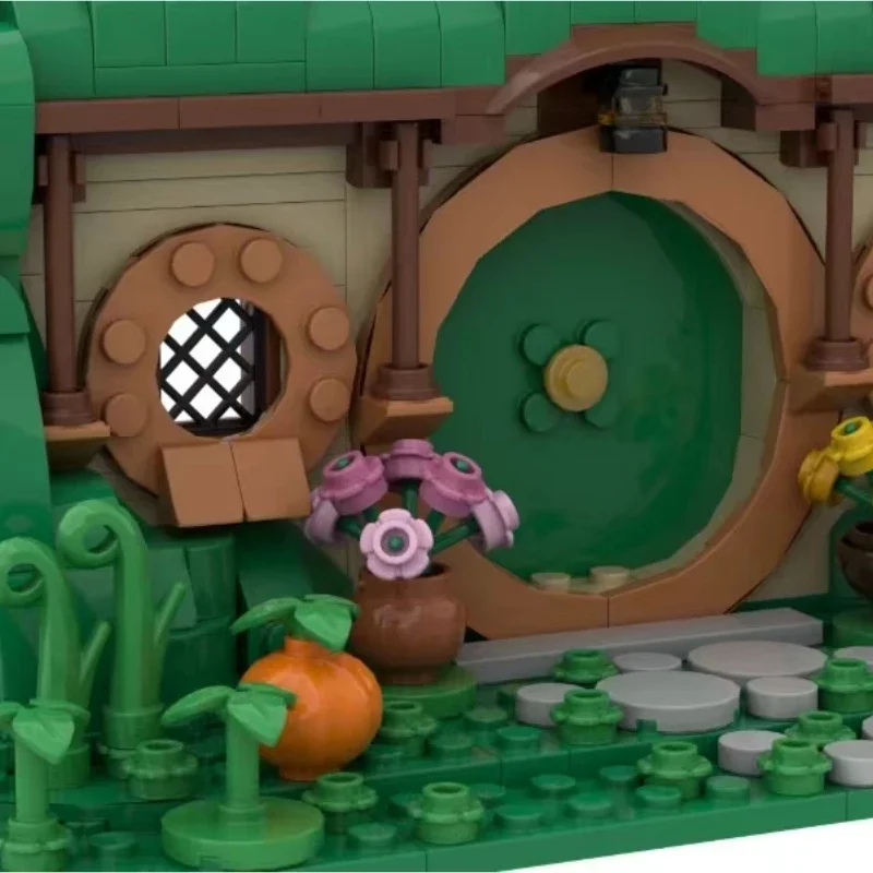 MOC Creative Expert House กระเป๋าด้านหน้า End Building Blocks อิฐมินิแหวนภาพยนตร์คอลเลกชันอิฐของเล่นสําหรับของขวัญเด็ก