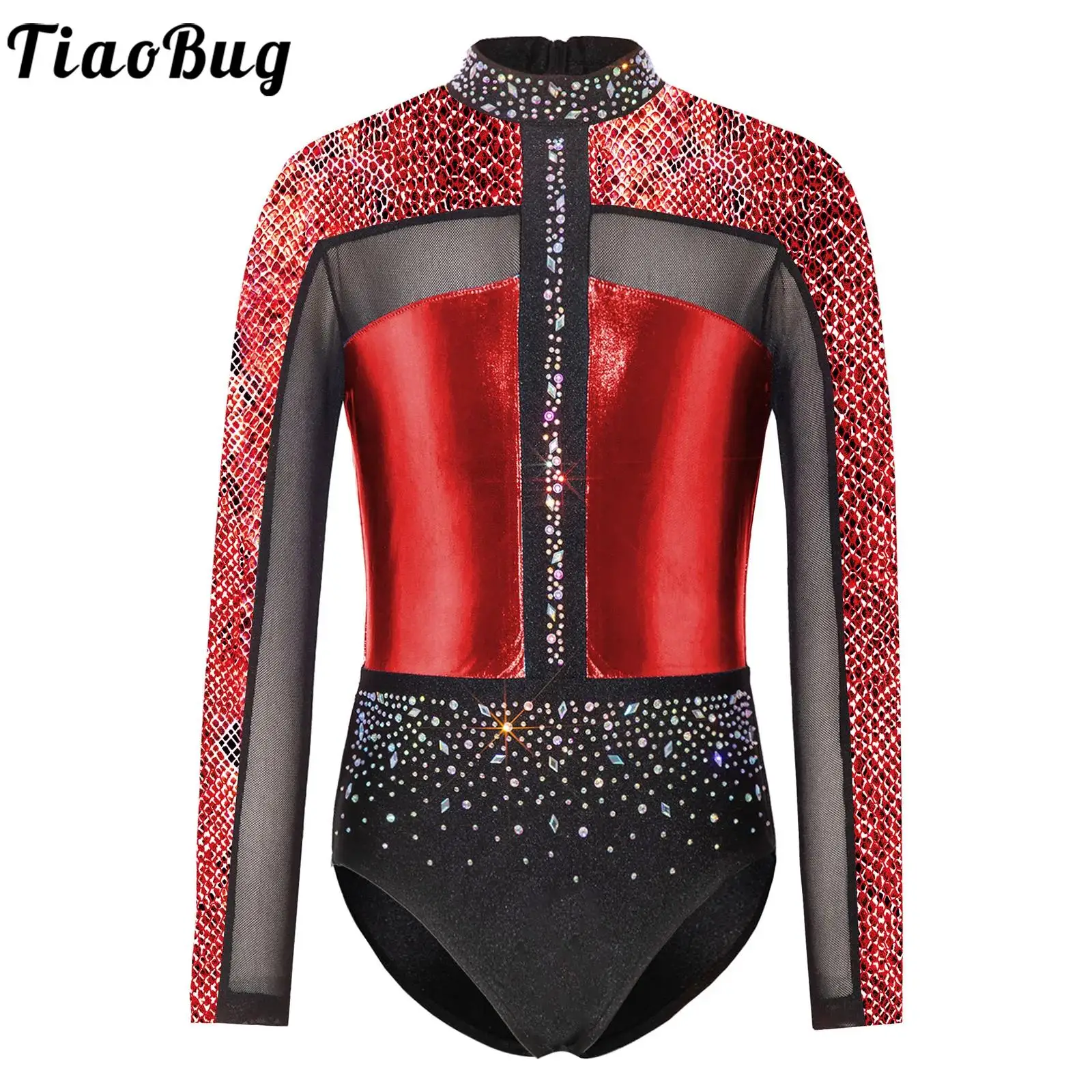 leotardos-de-ginastica-para-meninas-com-brilho-e-strass-manga-longa-body-de-ballet-com-decote-em-v-roupa-metalica-para-patinacao