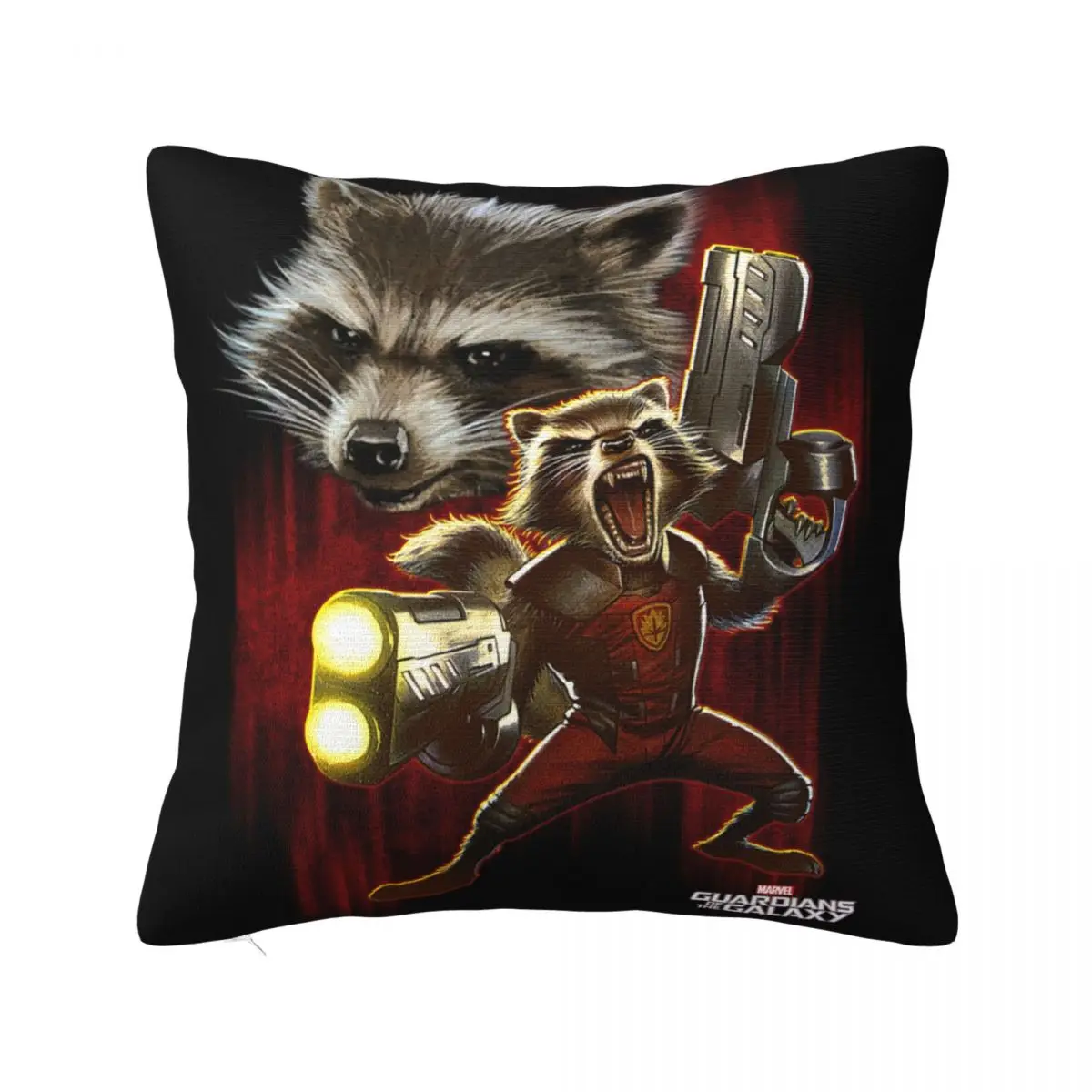 Decorative Pillow Covers Twisted Rocket Racoon Guardians Of The Galaxy Accessories Seater Throw Pillow Case Cover Square