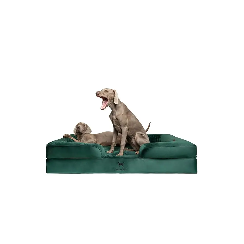 

Giant Dog Bed Xxl, 55X45X11 H, Orthopedic Dog Beds, Eggshell Memory Foam Infused With Cooling Gel, Inner Cover, Waterproof,