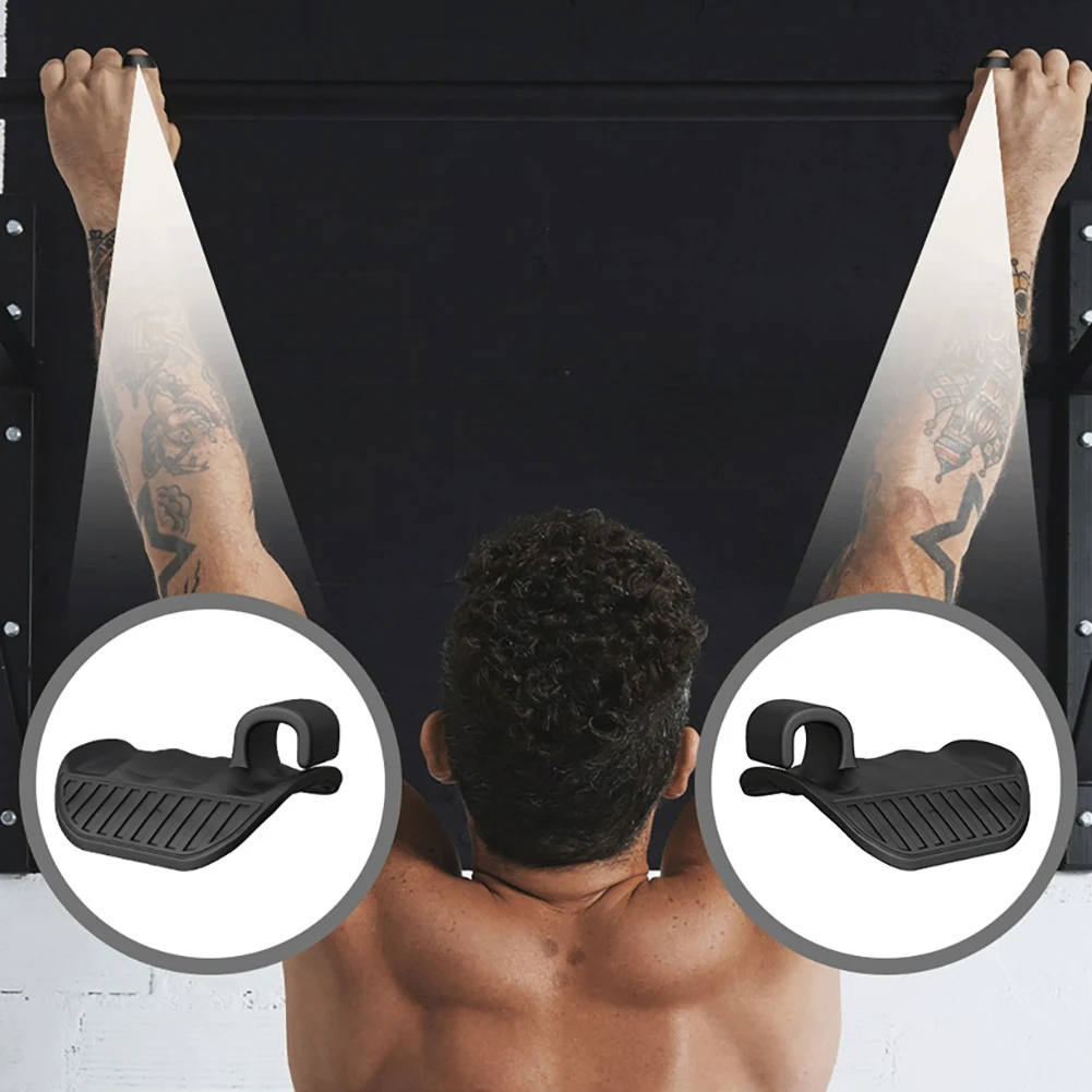 2Pcs Weight Lifting Gloves Silicone Fingerless Workout Grips Ergonomic Palm Protection Gloves for Gym Training and Exercise