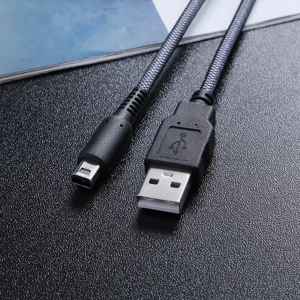 2-в-1 Sync Data Charging USB-кабель питания Шнур 1,5 м Зарядный кабель Игровая линия питания для NDSI NEW 3DSXL 2DSLL 3DS