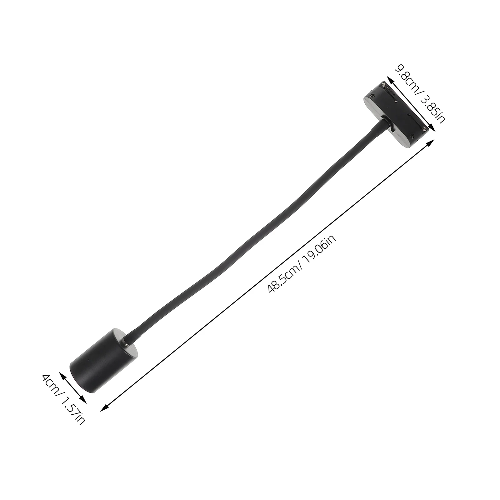

Track Light Heads Flexible Arm E27 Bulbs Rotatable Fixture LED Lighting Adjustable Angle Indoor Accent Rail MountBracket