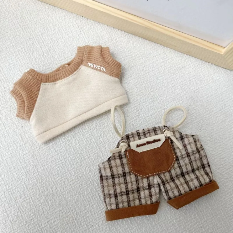 Mini Doll Clothes Outfit Accessories For 15-17cm Labubu Idol V1 V3 Stylish Outfit Clothes Sports Leisure Suit Clothing Gift Ropa