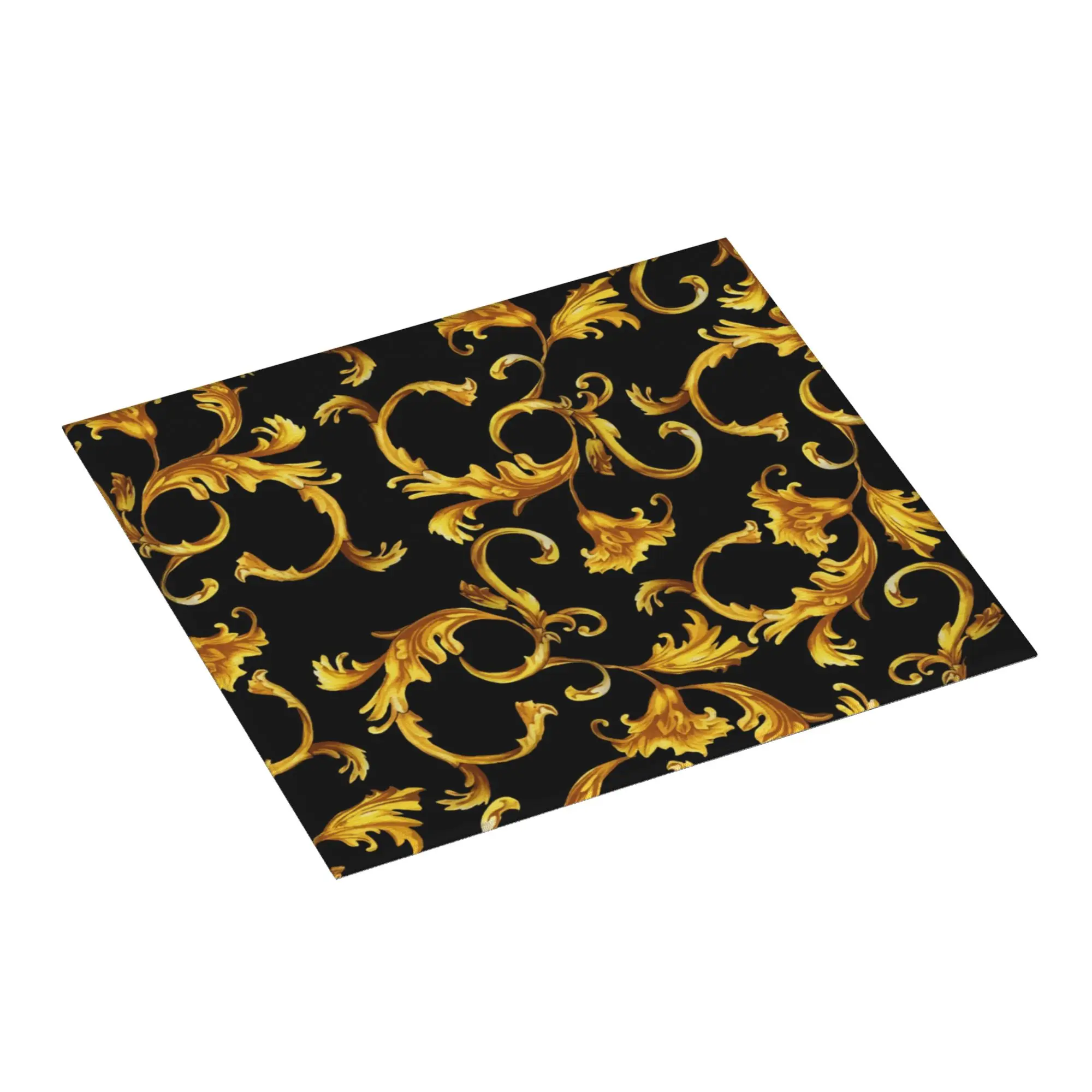 Drying Mat For Kitchen Gold Baroque Barware Tableware Oil Proof Reusable  Washable Kitchen Sink Drying Pad