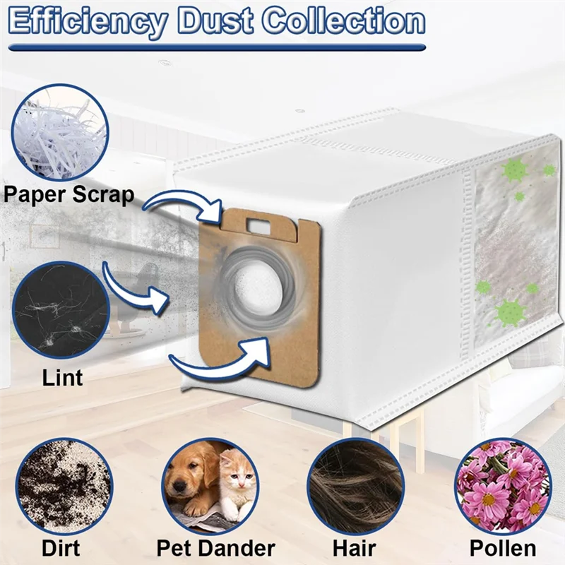 WHYY-Aspirapolvere Sacchetti per la polvere Accessori per Dreame Z10 Pro/L10 Plus/D10 Plus/D10s Plus Robot Aspirapolvere