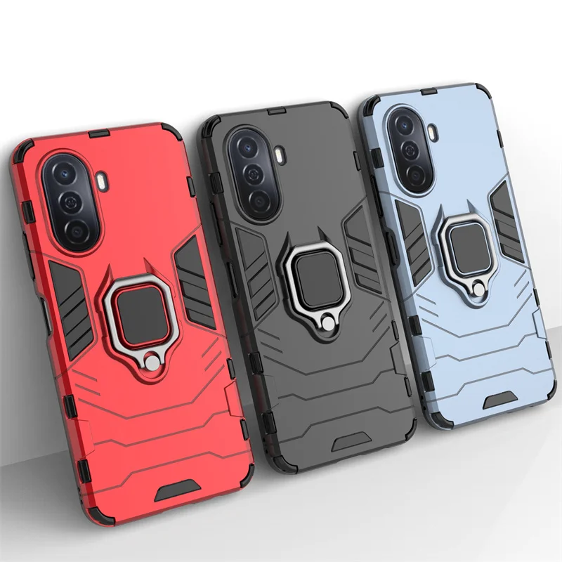 

For Huawei Nova Y71 Case Cover For Huawei Nova Y71 Y 71 Capas Armor Holder Magnetic Armor Holder Case For Huawei Nova Y71 Fundas