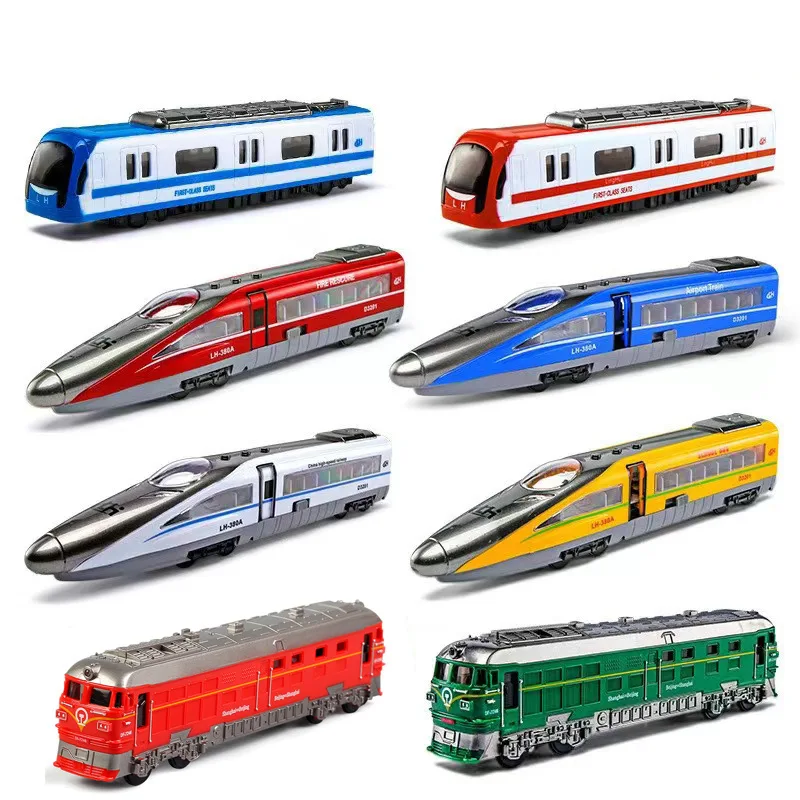 

1: 87 alloy high speed railway train model,original packaging subway toys,Simulated sound light train toys,wholesale