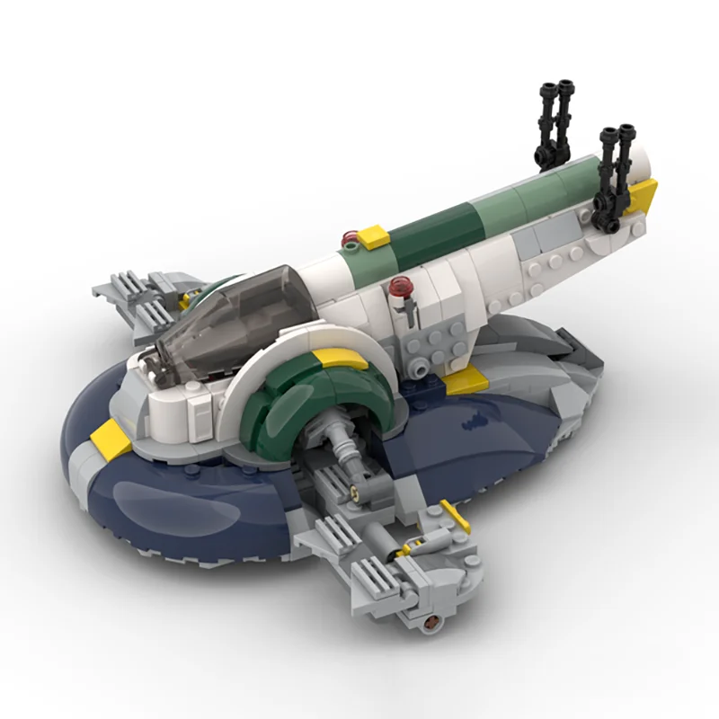 NEW 568PCS famous spacebattle Movie Jango Slaved 1 space ship mode DIY creative ideas Toy Assembly Puzzle birthday ChristmasGift