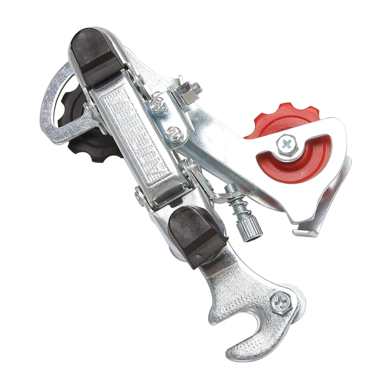 Racing Bicycle Part Silver Tone Metal 3-7 Speed Rear Derailleur