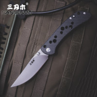 SANRENMU SRM 9165 12C27 Steel Rescue G10 Survival Tool Outdoor Camping EDC Mini Tactical  Huinting Pocket Folding Knife