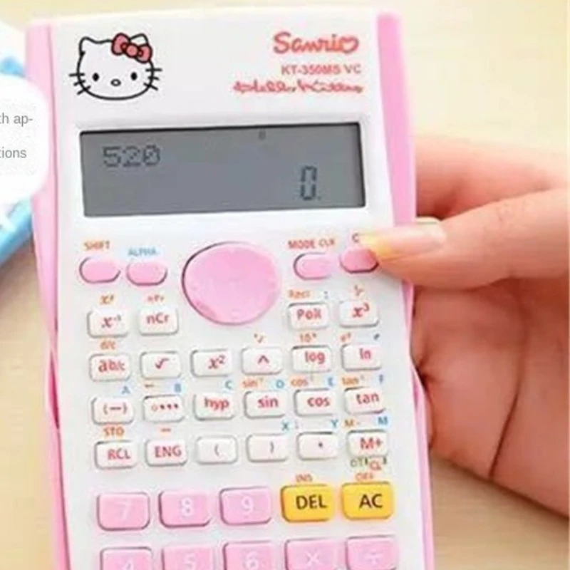 Hello Kitty Electronic Calculator Desktop Home Office School Financial Accounting Tool Slide Science Function Calculation Cute