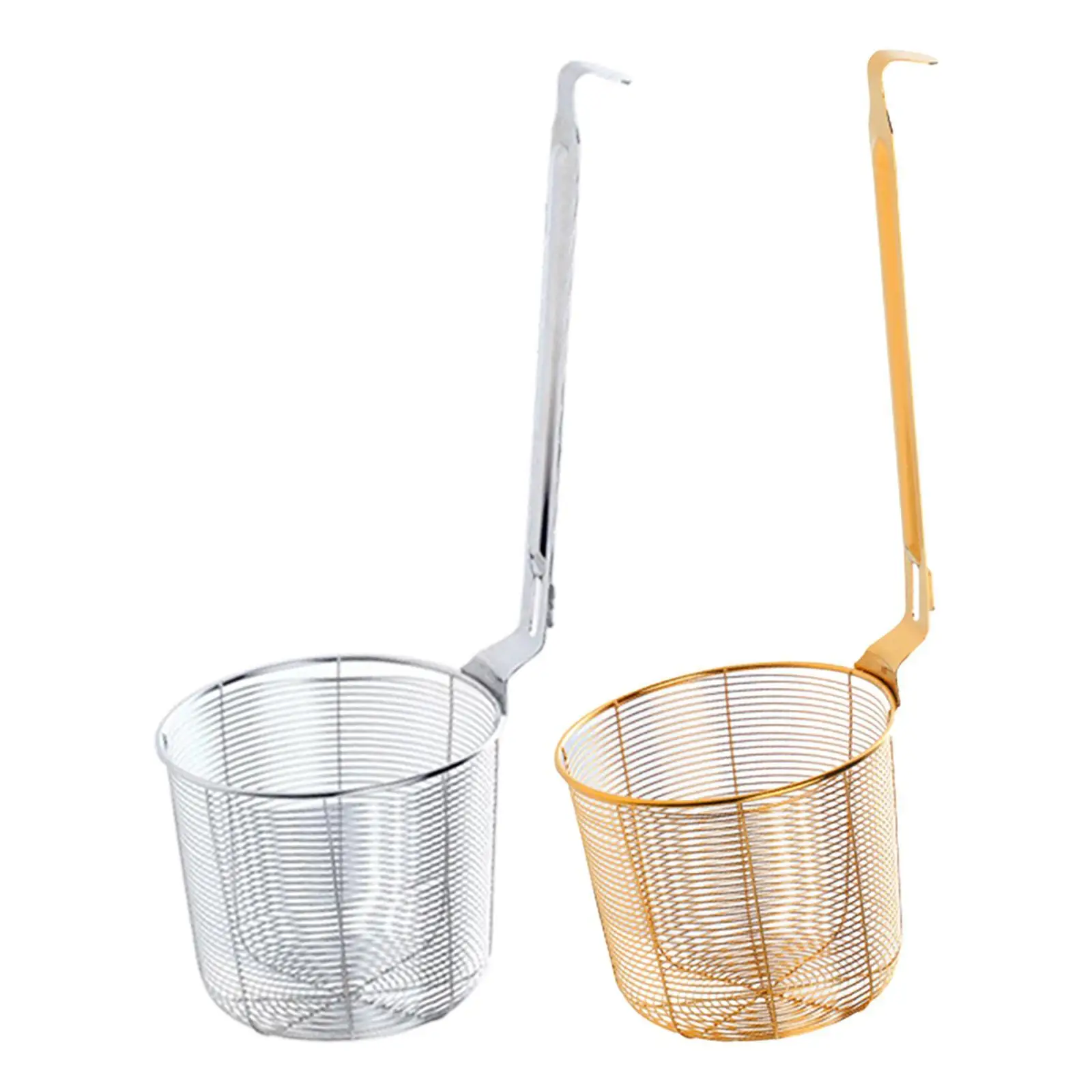 المعكرونة المعكرونة مصفاة الفولاذ المقاوم للصدأ القلي سلة الغذاء شبكة سلة المعكرونة للقلي الطبخ الزلابية المعكرونة استنزاف