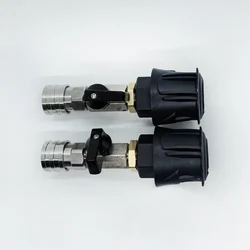 Pressure Washer Hose Adapter 1/4 Quick Connect With Valve to Control Water Flow for Karcher Lavor Nilfisk Bosch Hose