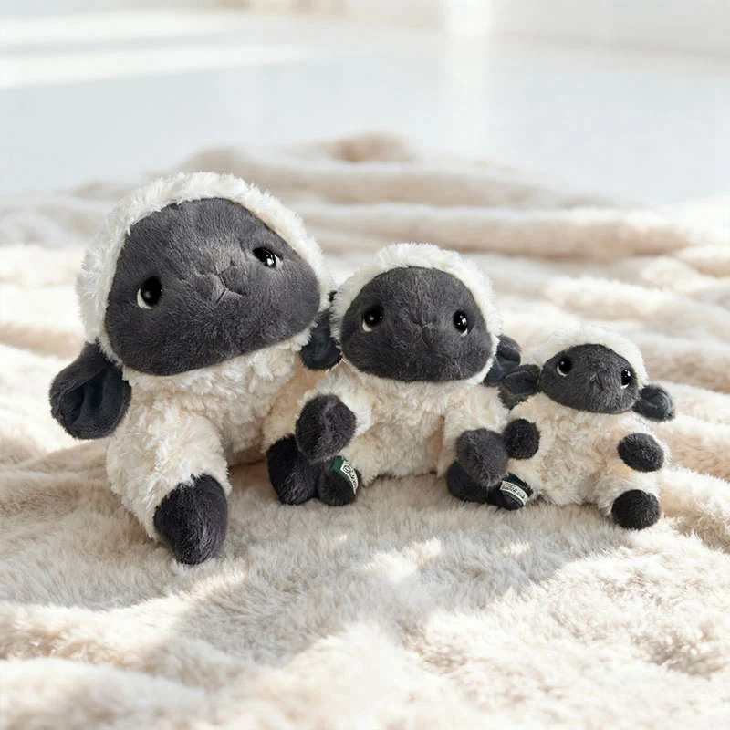 Soft Super Plush Sheep Toy Cute Ollie the Sheep Stuffed Doll Fluffy Kawaii Black Face Lamb Sleeping Companion For Girl Boy