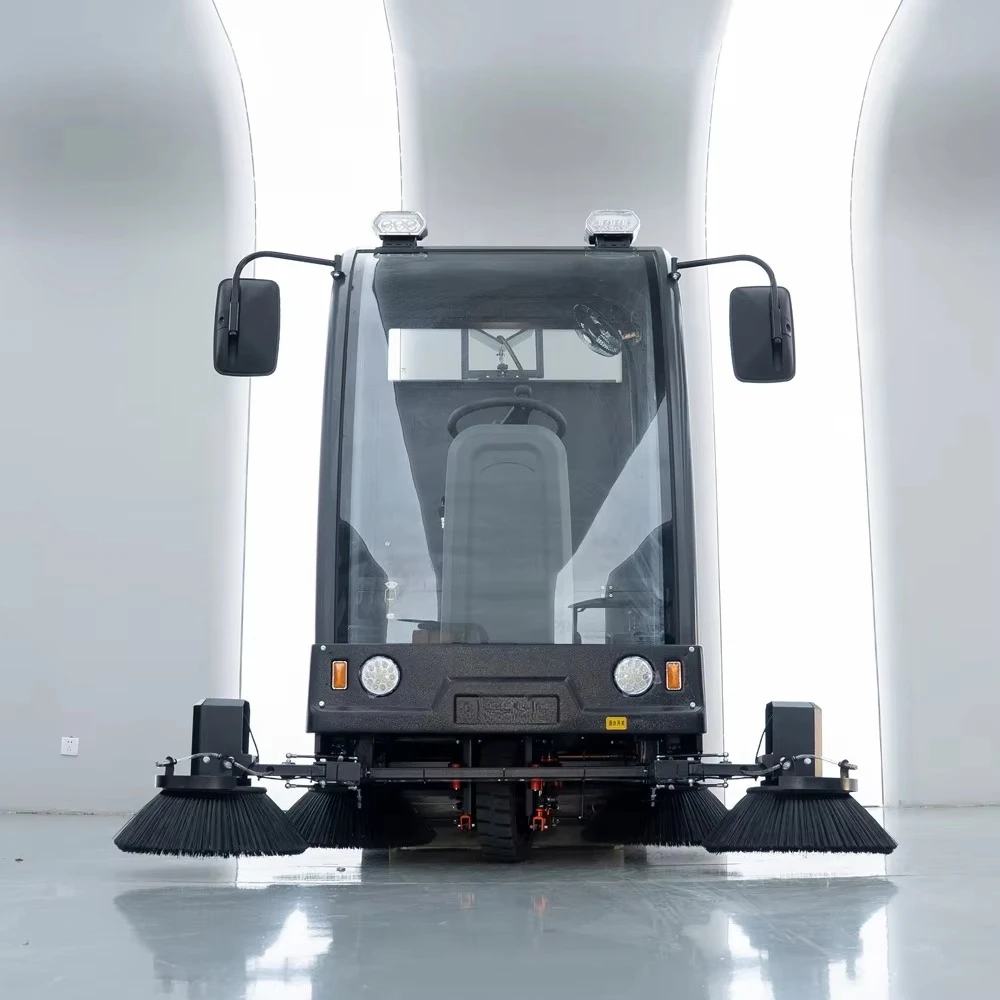 Truck New Condition Industrial floor Sweeper Floor Cleaning Equipment High-Pressure Fog Cannon Electric Ride-On Street Sweeper
