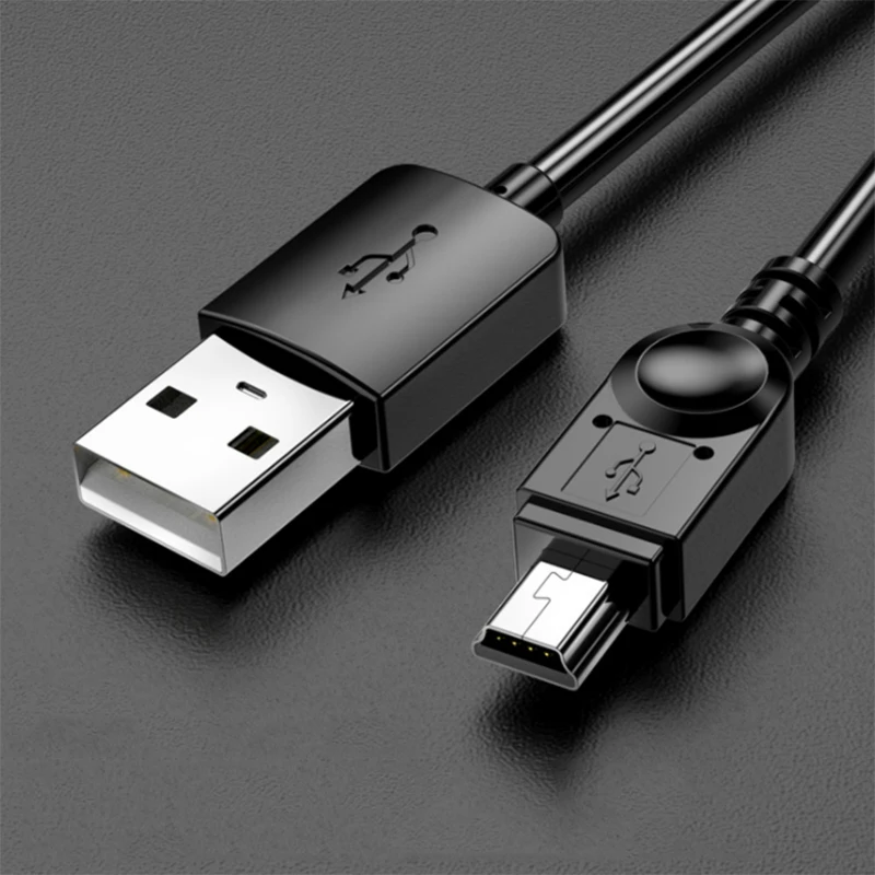 Mini kabel USB 1M 2M kabel USB do USB szybki ładowarka danych dla MP3 MP4 odtwarzacz wideorejestrator samochodowy GPS aparat cyfrowy HDD Mini USB